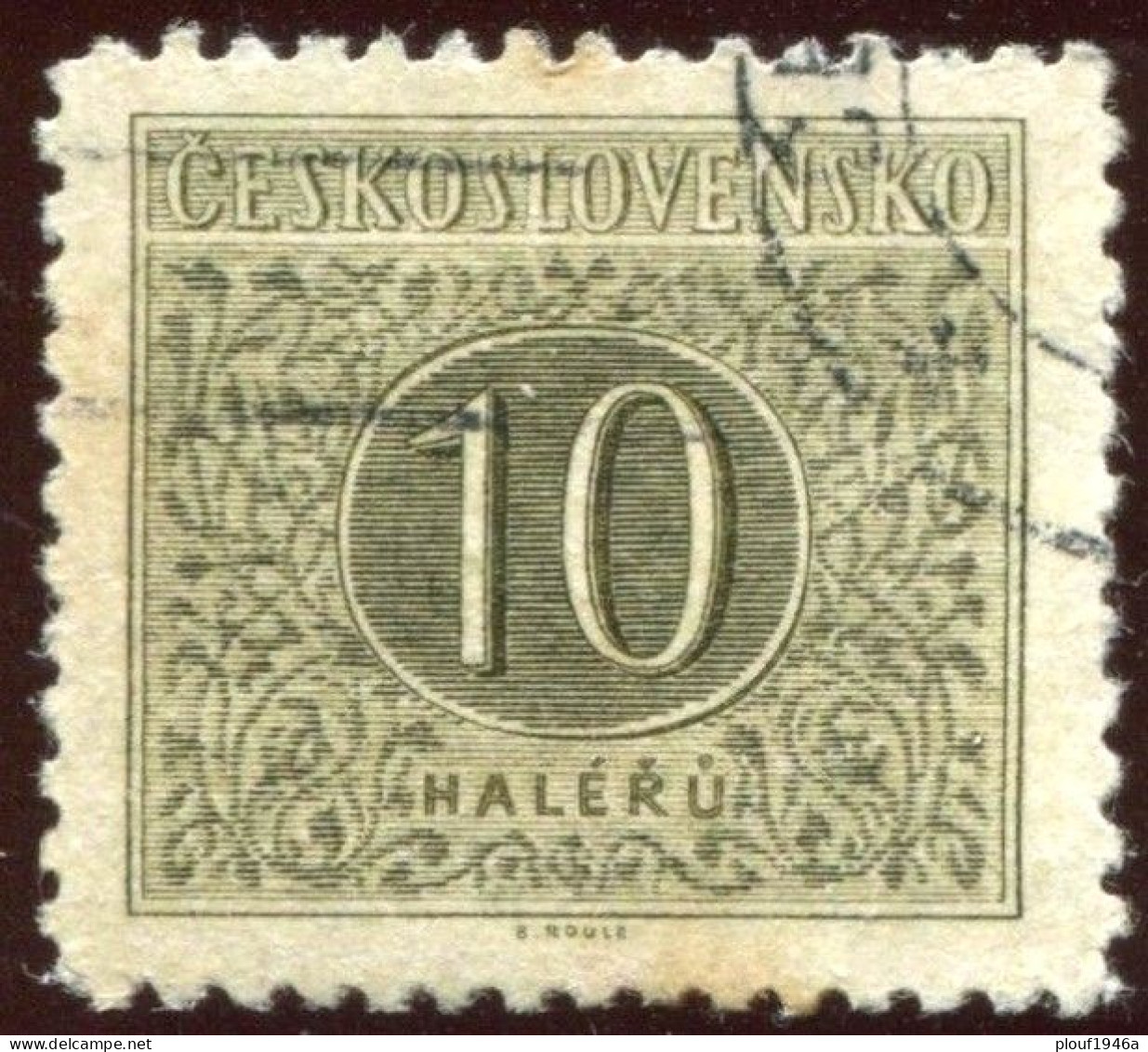 Pays : 464,1 (Tchécoslovaquie : République Démocratique)  Yvert Et Tellier N° : Tx    80 (o) - Timbres-taxe