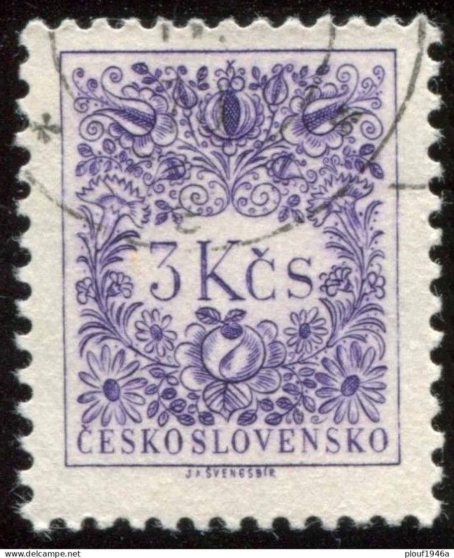 Pays : 464,15 (Tchécoslovaquie : République Socialiste)  Yvert Et Tellier N° : Tx  100 (o) - Postage Due