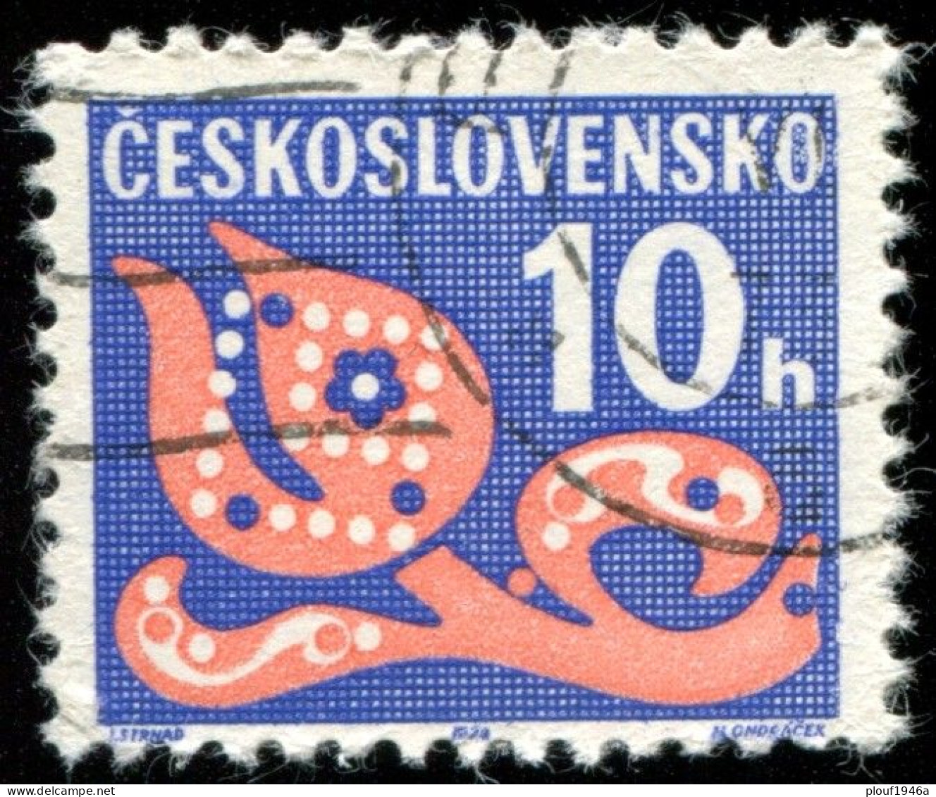 Pays : 464,2 (Tchécoslovaquie : République Fédérale)  Yvert Et Tellier N° : Tx   103 (o) - Postage Due