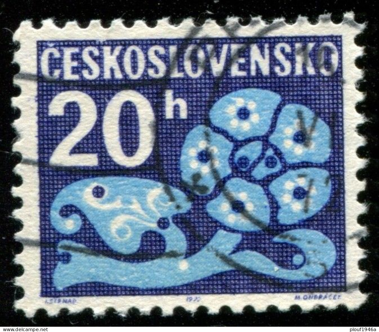 Pays : 464,2 (Tchécoslovaquie : République Fédérale)  Yvert Et Tellier N° : Tx   104 (o) - Postage Due