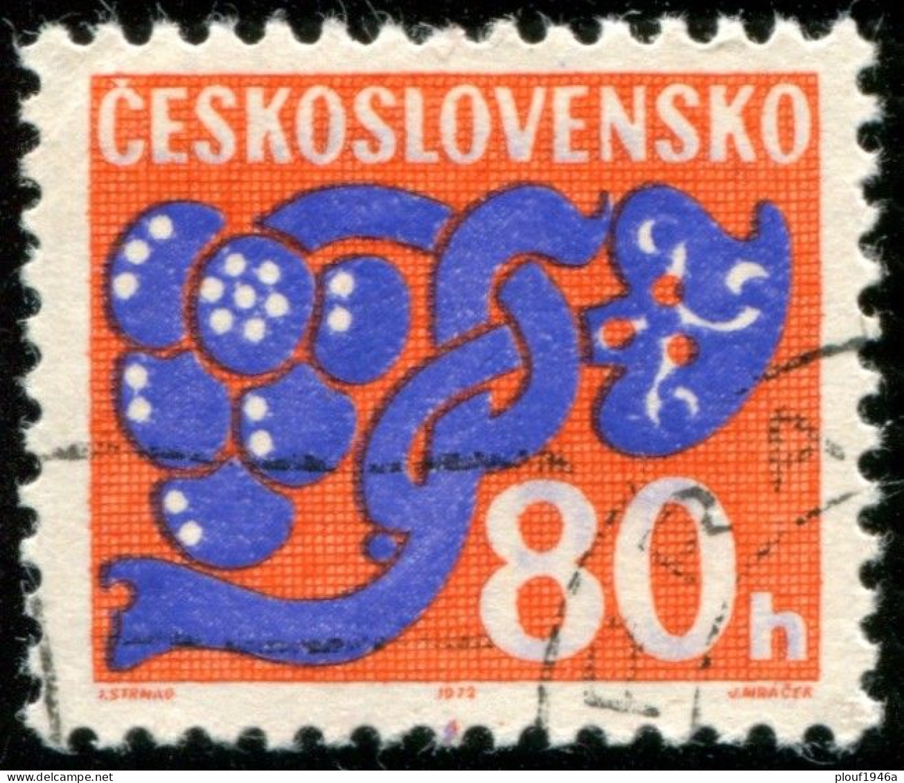 Pays : 464,2 (Tchécoslovaquie : République Fédérale)  Yvert Et Tellier N° : Tx   107 (o) - Timbres-taxe