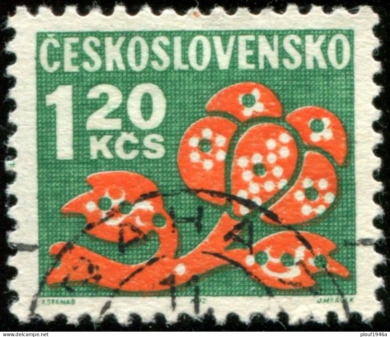 Pays : 464,2 (Tchécoslovaquie : République Fédérale)  Yvert Et Tellier N° : Tx   109 (o) - Timbres-taxe