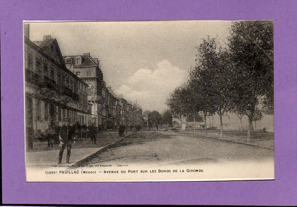 Carte  Postale De Pauillac -- Avenue Du Port  Sur Le Bord De La Gironde - Pauillac