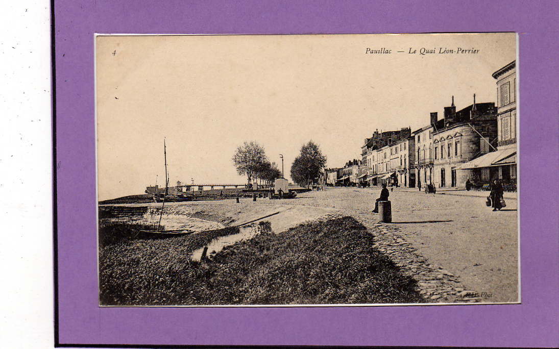 Carte  Postale De Pauillac -- Le Quai Léon - Pérrier - Pauillac