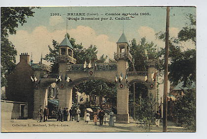 BRIARE Comice Agricole 1905 - Porte Romaine Par J. Caduit - Briare