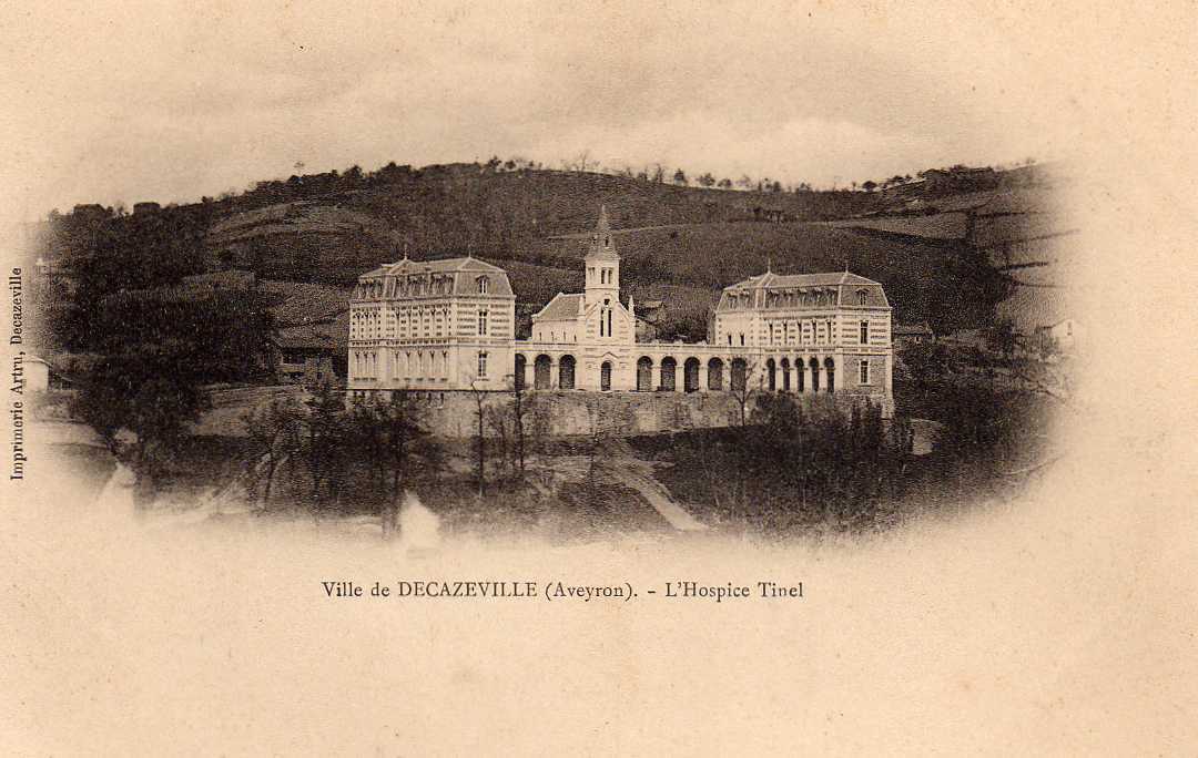 12 DECAZEVILLE Hospice Tinel, Ed Artru, Dos 1900 - Decazeville