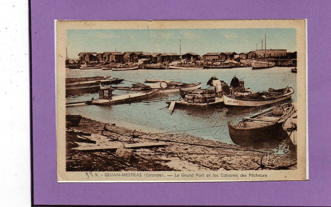 Carte  Postale De Gujan-Mestras -- Le Grand Port Et Les Cabanes - Gujan-Mestras