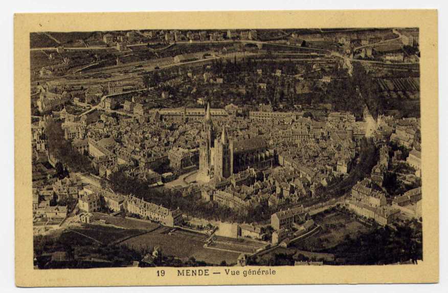 C2 - MENDE - Vue Générale (photo Aérienne De 1938 - Assez Rare) - Mende