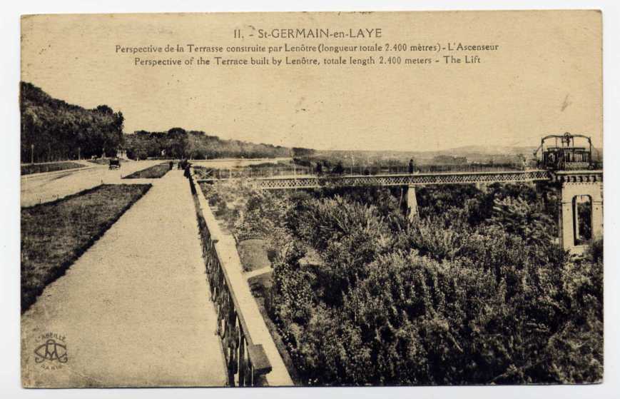 C4  - SAINT-GERMAIN EN LAYE - Perspective D Ela Terrasse Construite Par LENÔTRE (1924) - St. Germain En Laye (Château)