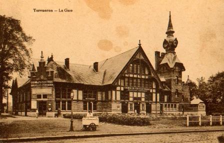 A0012 - Carte Postale De Tervueren - La Gare Avec Marchand De Glace Ambulant - édition Desaix - Tervuren