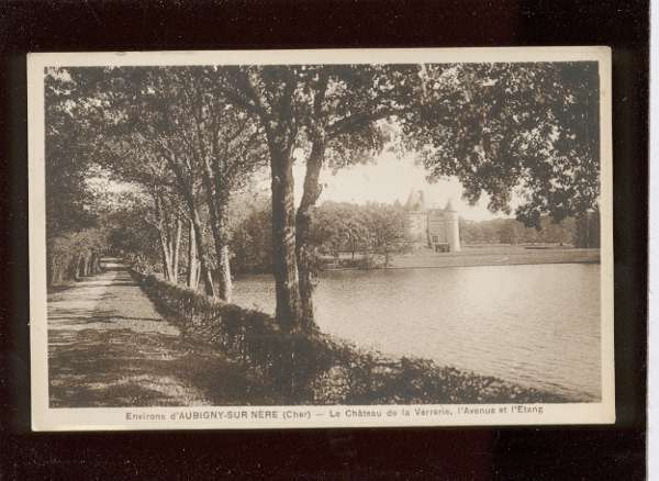 00959 Environs D'aubigny Sur Nère Le Château De La Verrerie ,l'avenue Et L'étangédit.lenormand - Aubigny Sur Nere