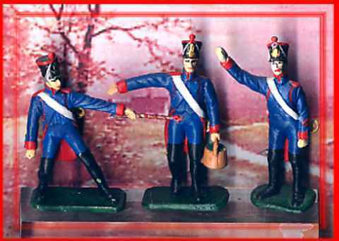 3 Artilleurs Grande Armée Napoleon 1 - Tin Soldiers