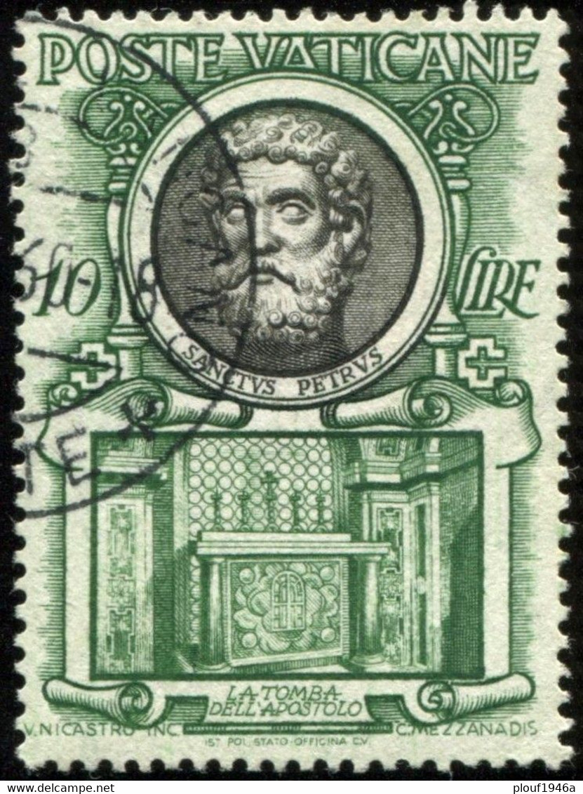 Pays : 495 (Vatican (Cité Du))  Yvert Et Tellier N° :   178 (o) - Usados