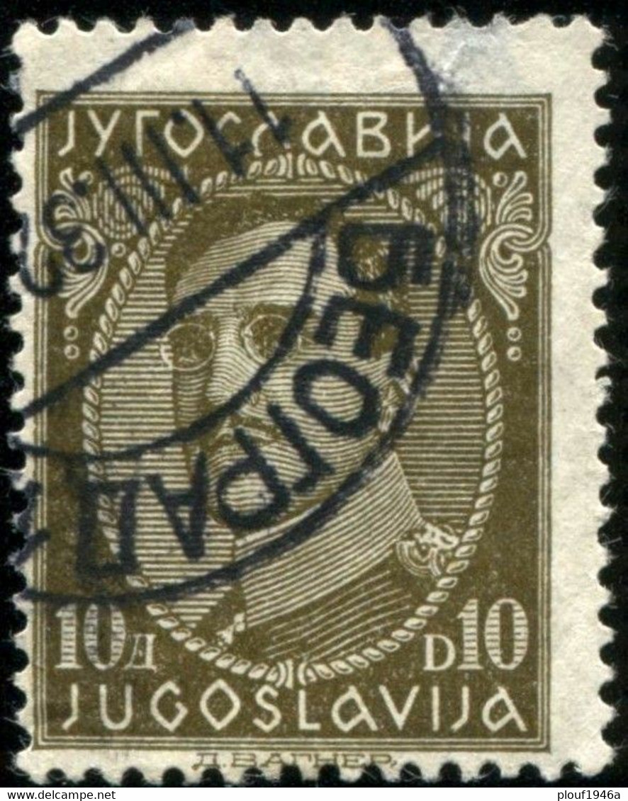 Pays : 507,1 (Yougoslavie : Royaume De)   Yvert Et Tellier N° :   218 (B) (o) - Oblitérés