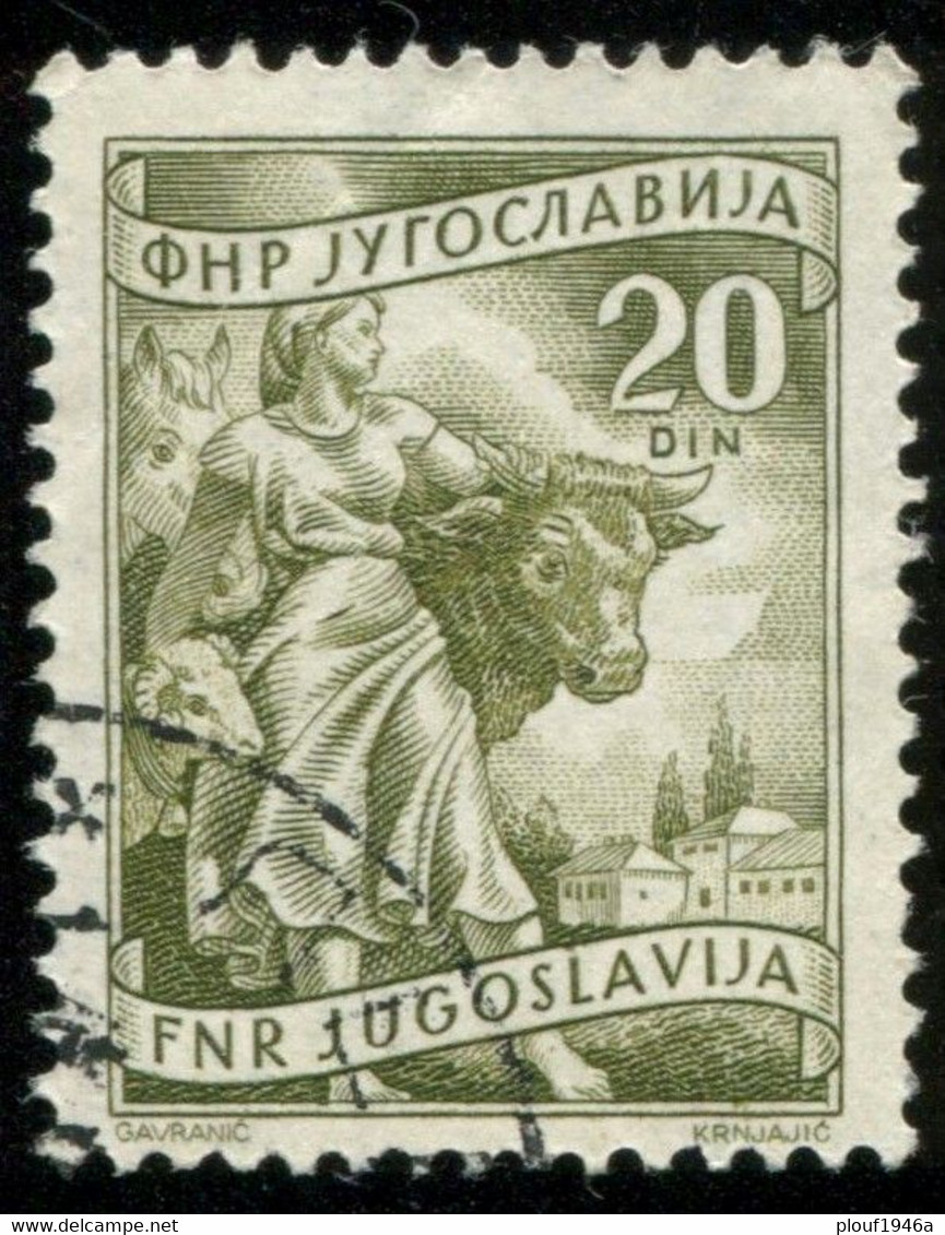 Pays : 507,2 (Yougoslavie : République Démocratique Fédérative)   Yvert Et Tellier N° :    559 (o) - Oblitérés