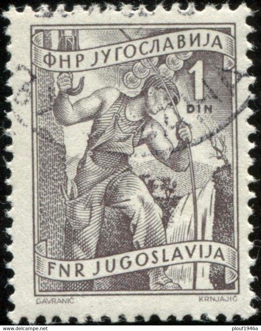 Pays : 507,2 (Yougoslavie : République Démocratique Fédérative)   Yvert Et Tellier N° :    600 (o) - Used Stamps