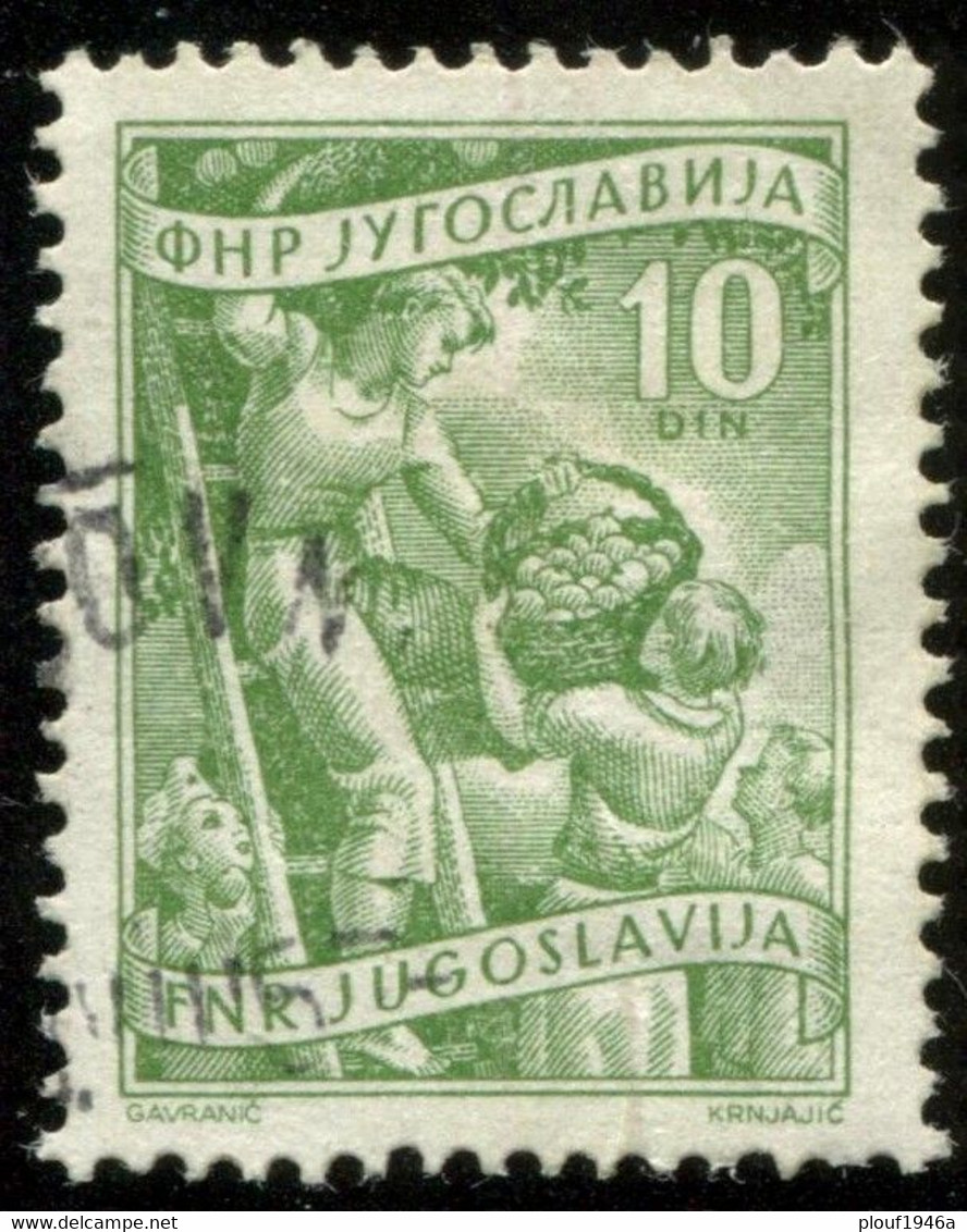 Pays : 507,2 (Yougoslavie : République Démocratique Fédérative)   Yvert Et Tellier N° :    604 (o) - Used Stamps