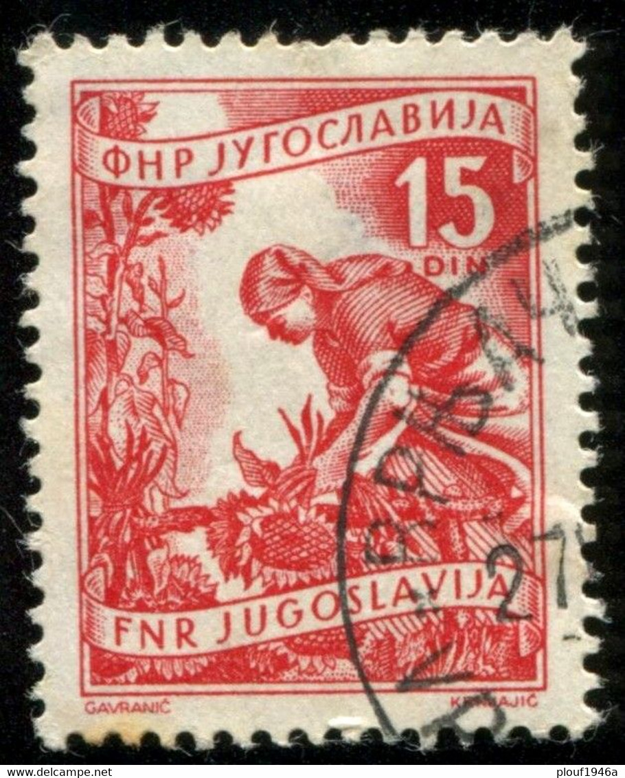 Pays : 507,2 (Yougoslavie : République Démocratique Fédérative)   Yvert Et Tellier N° :    592 (o) - Used Stamps