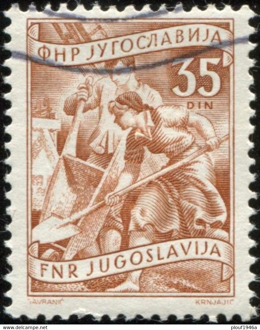 Pays : 507,2 (Yougoslavie : République Démocratique Fédérative)   Yvert Et Tellier N° :    596 (o) - Usati