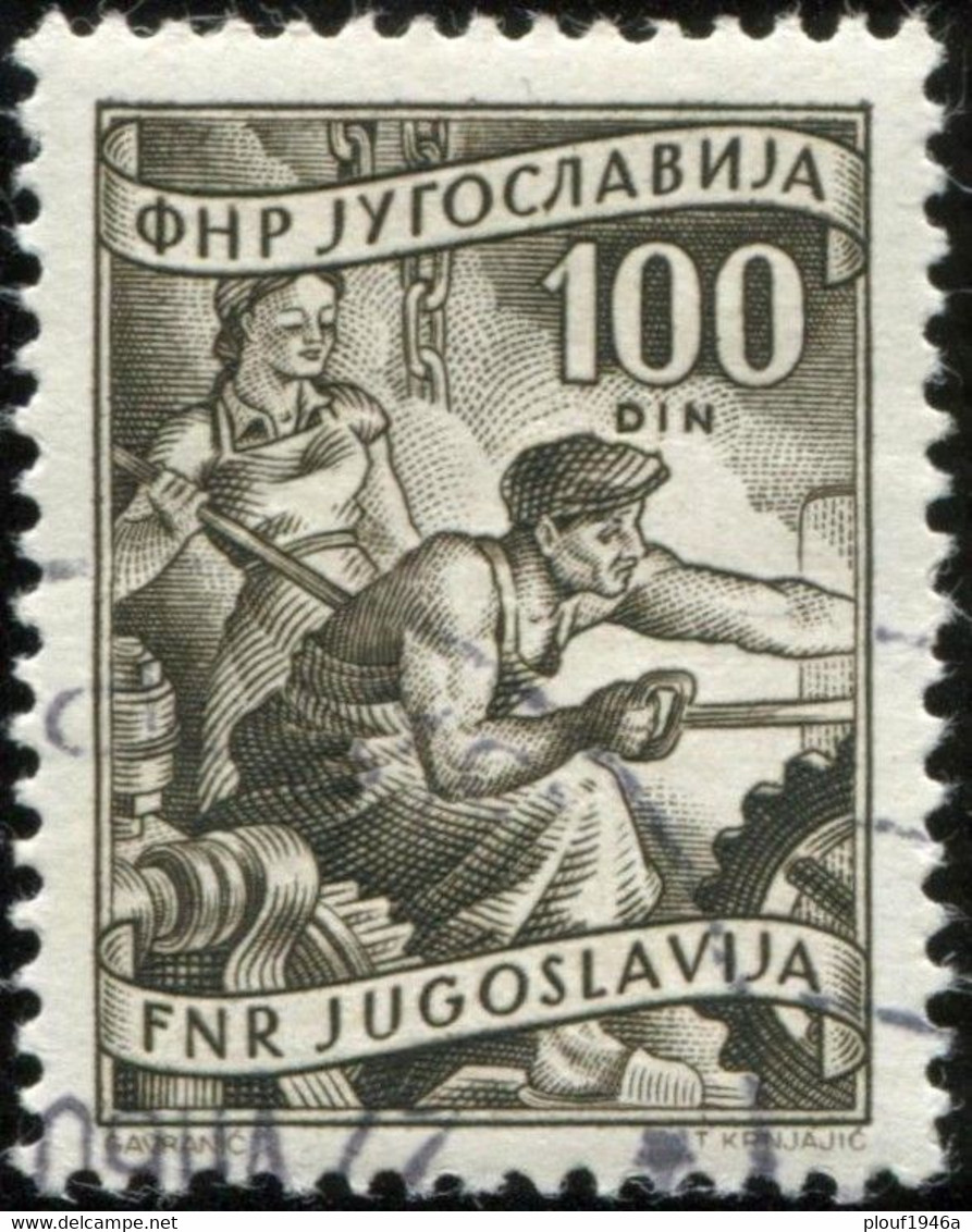 Pays : 507,2 (Yougoslavie : République Démocratique Fédérative)   Yvert Et Tellier N° :    599 (o) - Used Stamps