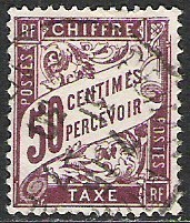 France - Taxe - 1893 - Y&T 37 - Oblit. - 1859-1959 Gebraucht