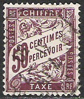 France - Taxe - 1893 - Y&T 37 - Oblit. - 1859-1959 Used