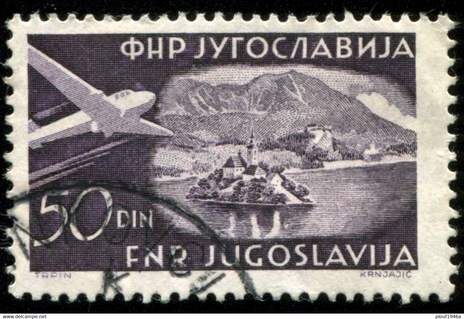 Pays : 507,2 (Yougoslavie : République Démocratique Fédérative)   Yvert Et Tellier N° : Aé    39 (o) - Airmail