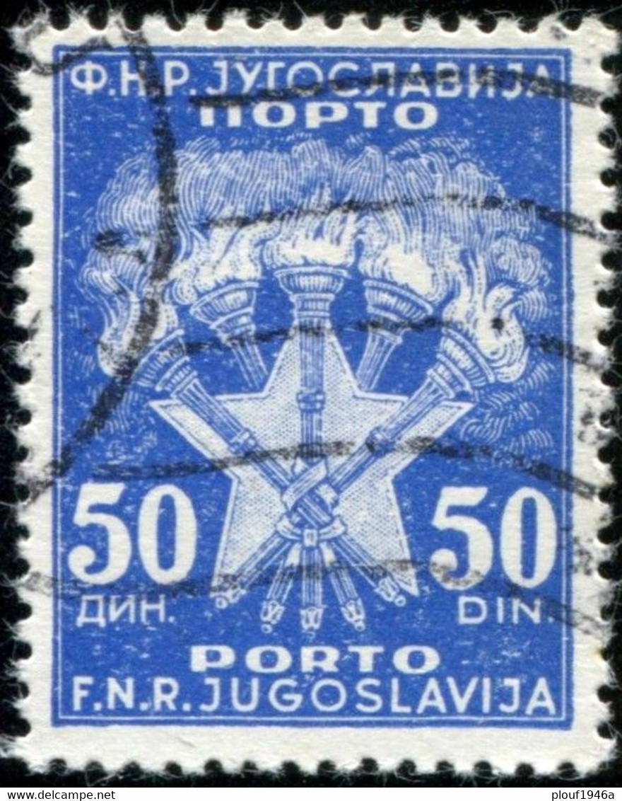 Pays : 507,2 (Yougoslavie : République Démocratique Fédérative)   Yvert Et Tellier N° : Tx   120 (o) ; Michel P 106 - Strafport