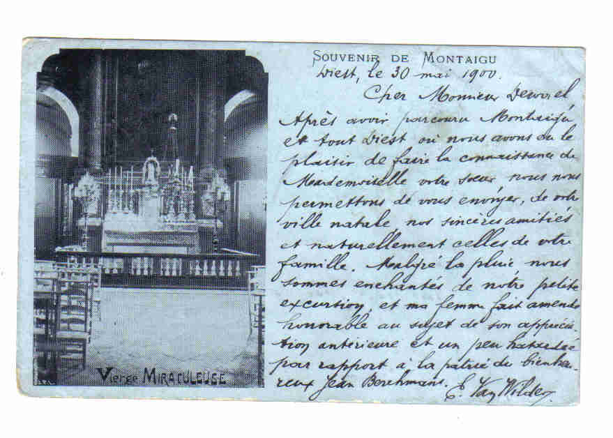 Scherpenheuvel Vierge Miraculeuse 1900 Dos Non Divise - Scherpenheuvel-Zichem