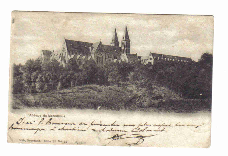 Maredsous L'abbaye 1901 Nels Serie 22 N°19 - Anhee