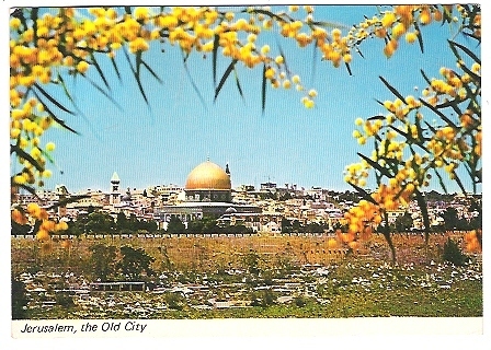 JERUSALEM ,Les Murailles De La Vieille Ville Avec Le Dome Du Rocher ;TB - Palestine