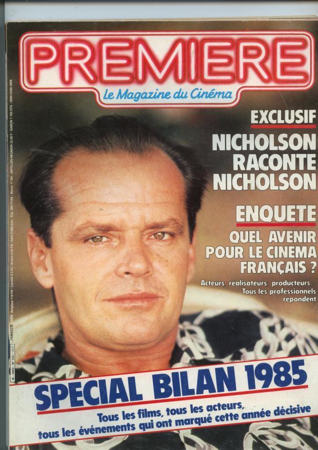 Première Le Magazine Du Cinéma "spécial Bilan 1985" N°106 - Cinema
