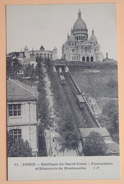 Paris  Basilique S-Cœur  Funiculaire Et Réservoir De Montmartre - Funicular Railway