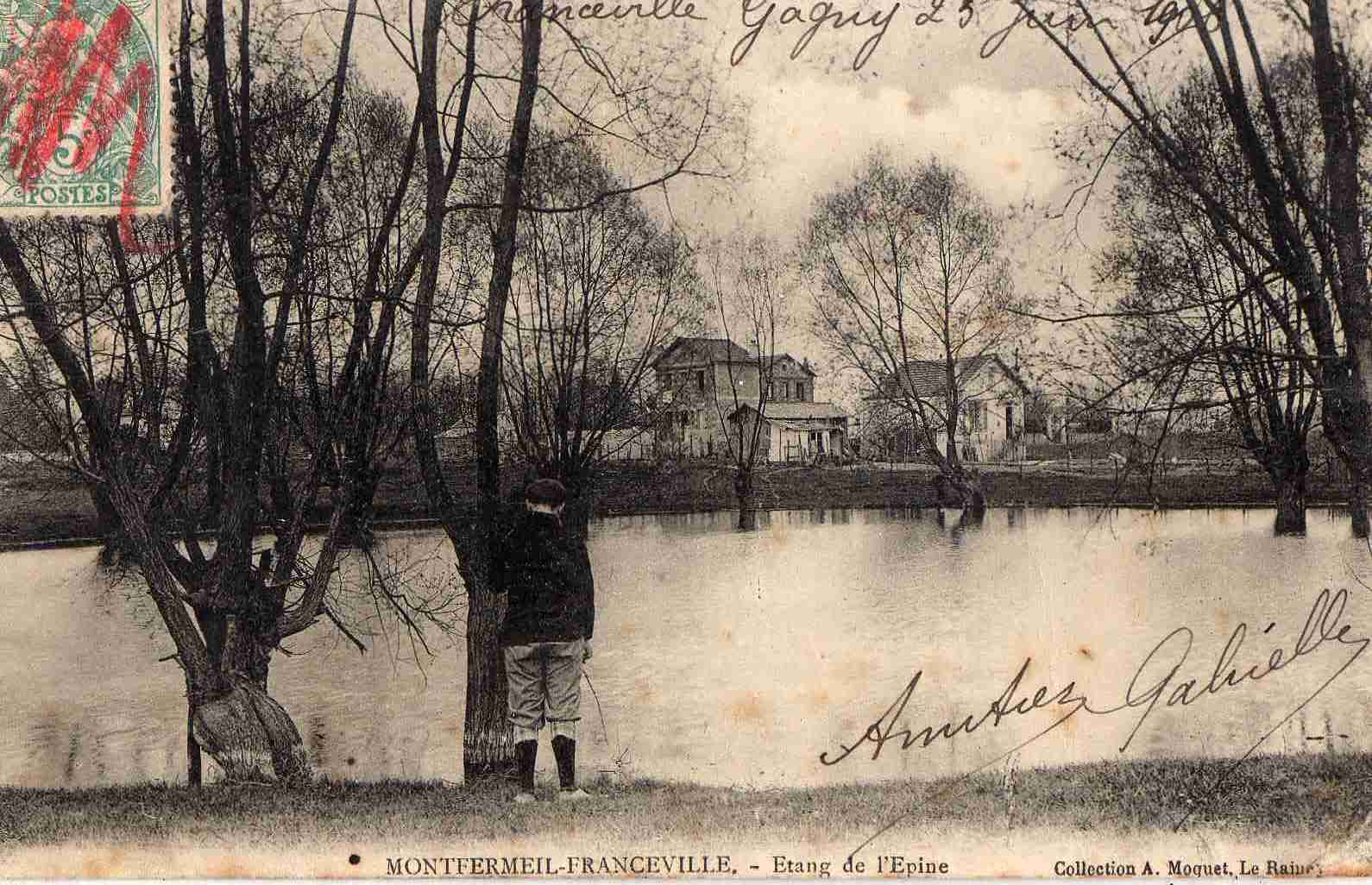 93 MONTFERMEIL FRANCEVILLE Etang De L'Epine  Beau Plan - Montfermeil