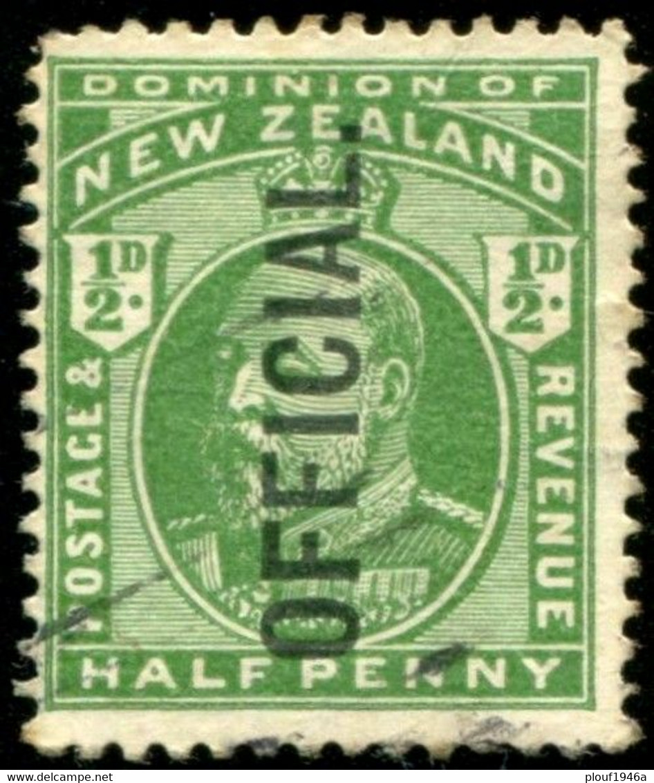 Pays : 362,1 (Nouvelle-Zélande : Dominion Britannique) Yvert Et Tellier N° : S  38 (o) - Dienstmarken