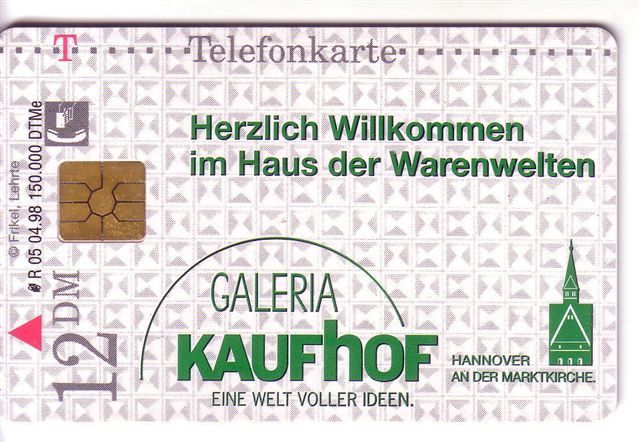 Germany - Allemagne -  Deutschland - Galeria KAUFHOF - R 05 04.98 - R-Series : Regions