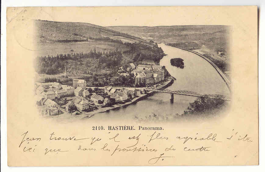 1277 - HASTIERE -  PANORAMA "1899" - Hastière