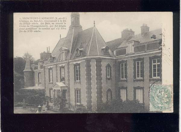 001177 Montfort L'amaury Château De Bel-air  , Animée , édit.librairie J.O....?n°1 - Montfort L'Amaury