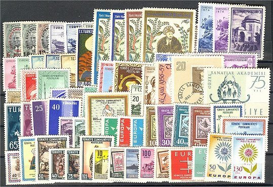 TURKEY COLLECTION 1940-87, WITH GOOD ITEMS, ALL DIFFERENT, ALL NEVER HINGED  **! - Colecciones & Series