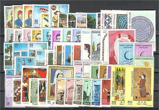 TURKEY COLLECTION 1940-87, WITH GOOD ITEMS, ALL DIFFERENT, ALL NEVER HINGED  **! - Collections, Lots & Series