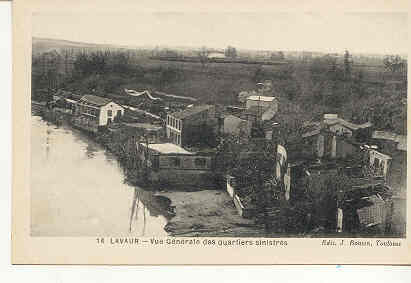 2391 Les Grandes Inondations Du Midi 1930 . N°14 Bouzin (Toulouse ) Lavaur Vue Générale Des Quartiers Sinistrés - Midi-Pyrénées