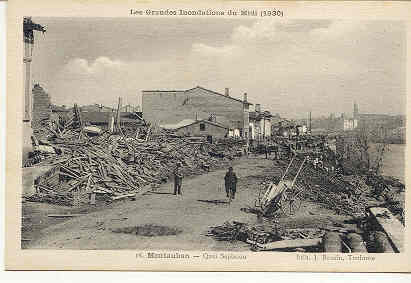 2390 Les Grandes Inondations Du Midi 1930 . N°16 Bouzin (Toulouse ) Montauban Quai Sapiacon - Midi-Pyrénées