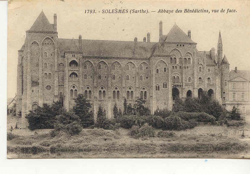 2373 Solesmes Abbaye Des Bénédictins, Vue De Face . 1793 Sans éditeur - Solesmes