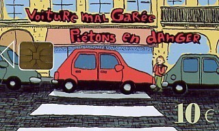 @+ PARIS CARTE- VOITURE MAL GAREE - 10 € - SA1 - SERIE 0137. - Scontrini Di Parcheggio