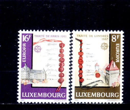 Luxembourg 1982 - Yv.no.1002/3 Neufs** - Nuovi