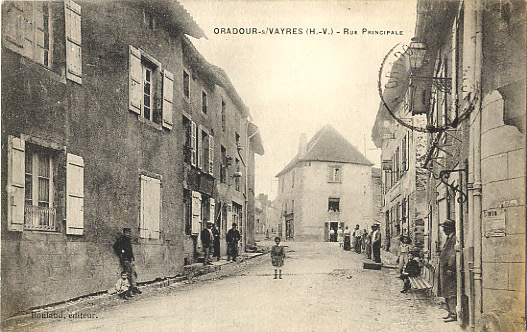 87 - HAUTE-VIENNE - ORADOUR Sur VAYRES - RUE PRINCIPALE - BELLE CARTE TRES ANIMEE - Oradour Sur Vayres