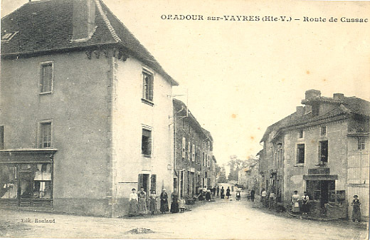 87 - HAUTE-VIENNE - ORADOUR Sur VAYRES - ROUTE De CUSSAC - Oradour Sur Vayres