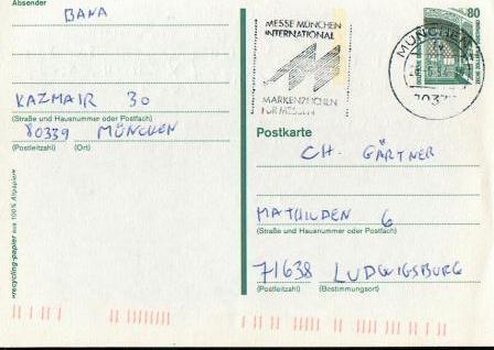 A0010 - Carte Postale Deutsche Bundepost 80 - Par Lot De 3 Cartes - Très Beaux Cachets - Colecciones