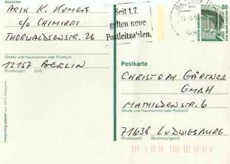 A0010 - Carte Postale Deutsche Bundepost 80 - Par Lot De 3 Cartes - Très Beaux Cachets - Collections