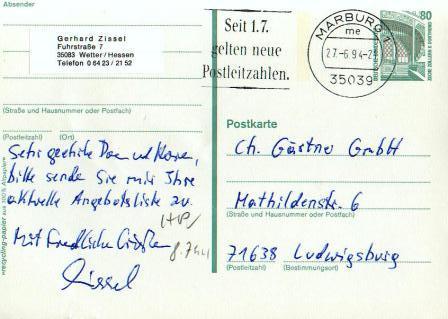 A0010 - Carte Postale Deutsche Bundepost 80 - Par Lot De 3 Cartes - Très Beaux Cachets - Colecciones